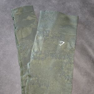 Green Camouflage Leggings